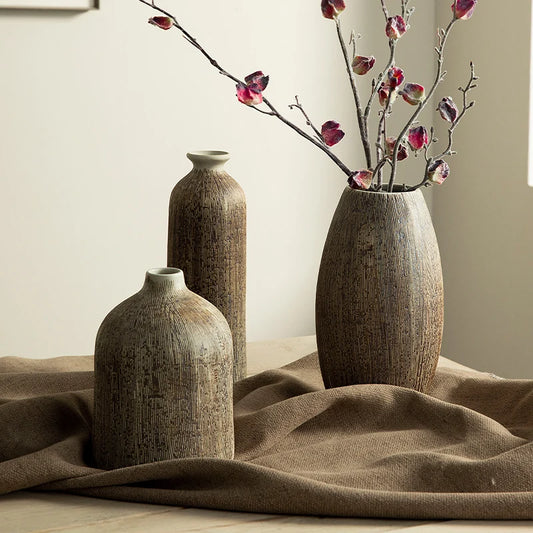 Rounded ceramic vase in Asian style – Hana 