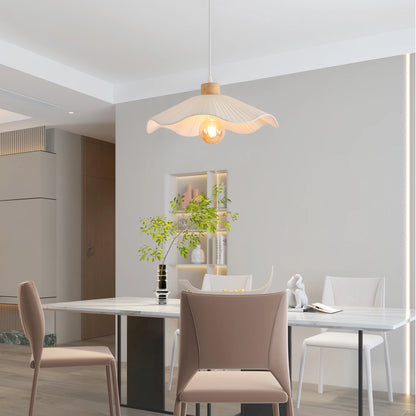 Suspension fleur beige Japandi - Ori