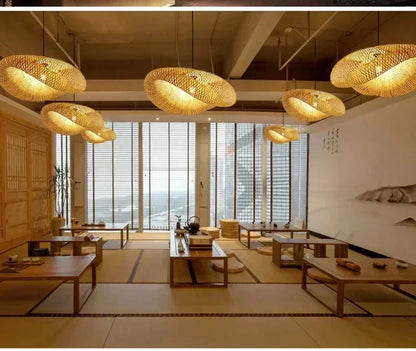 Suspension en bambou tressé – Sorae