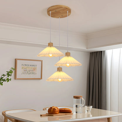 Japandi-style 3-head pendant light - Ryu