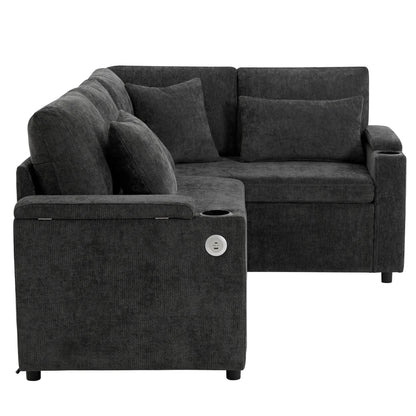 Canapé d’angle multifonction avec rangement – Kairu