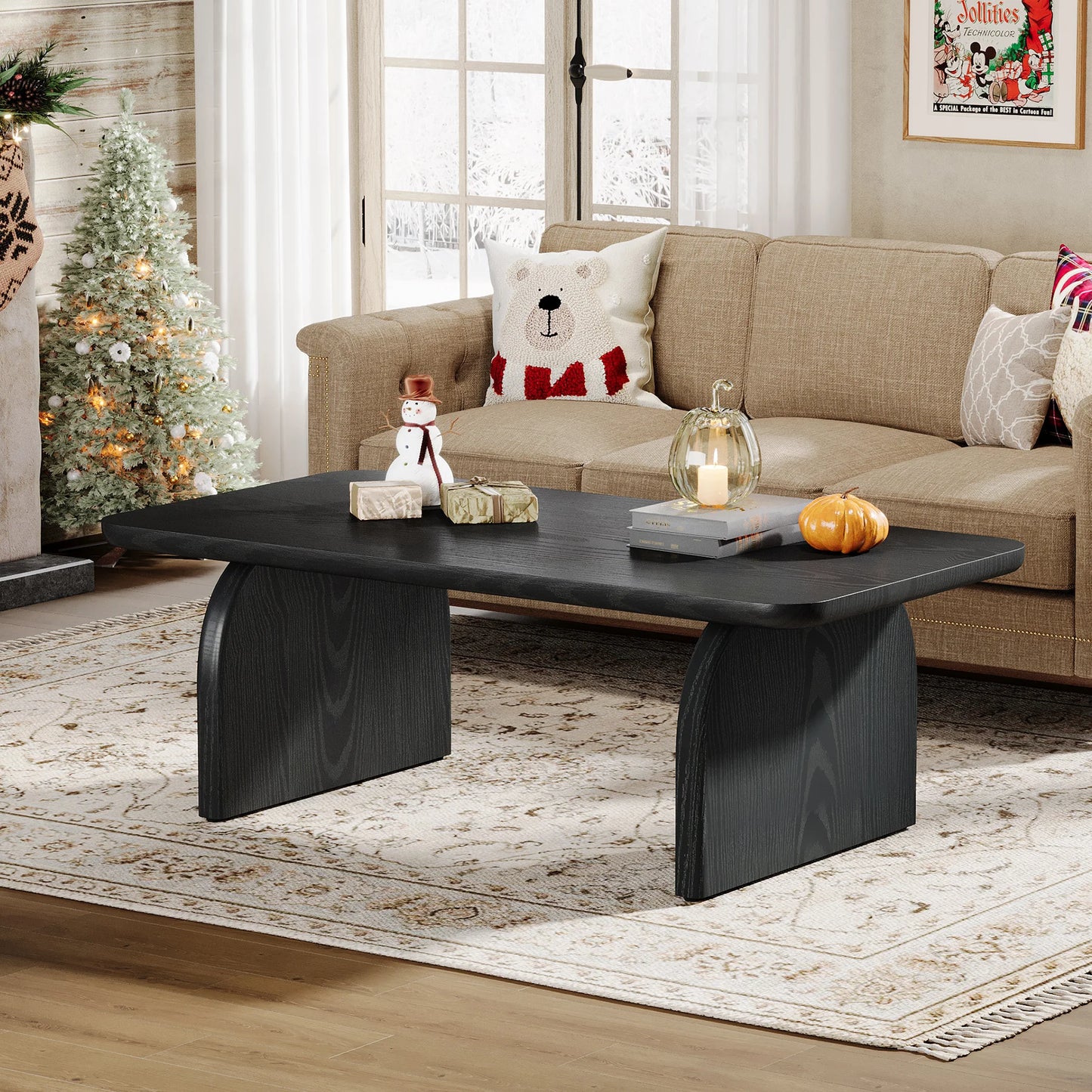 Table basse rectangulaire en bois – Etsu