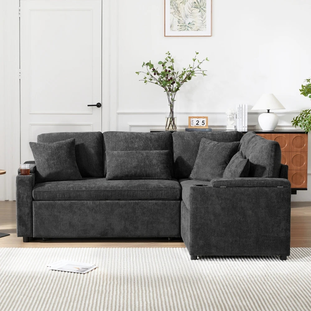 Canapé d’angle multifonction avec rangement – Kairu