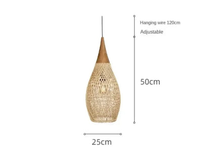 Suspension lanterne japonaise en rotin – Asano