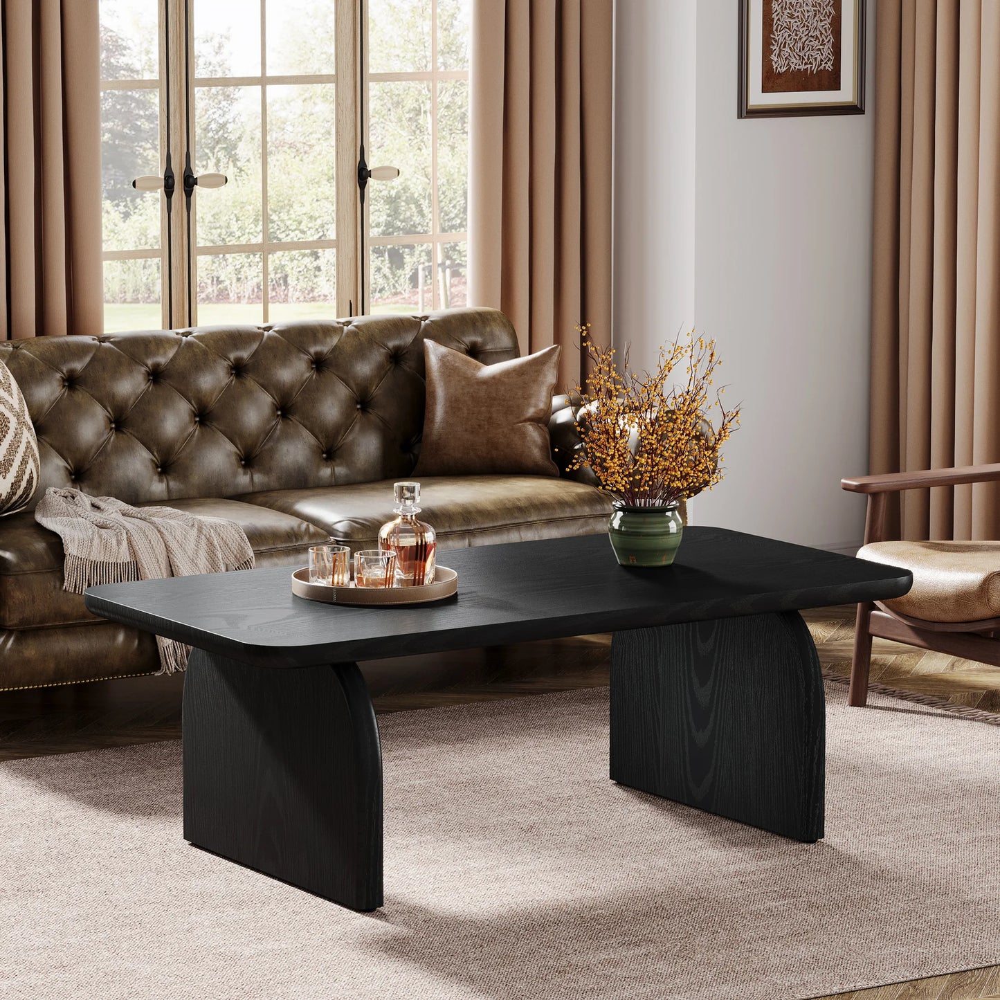 Table basse rectangulaire en bois – Etsu