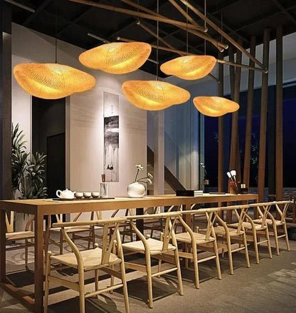 Suspension en bambou tressé – Sorae