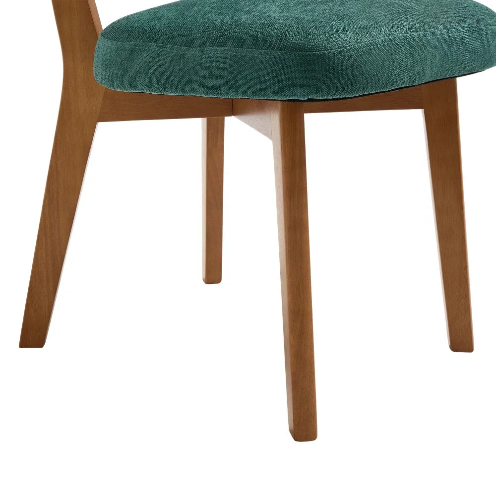 Chaises Japandi en bois et tissu (lot de 2) – Arata