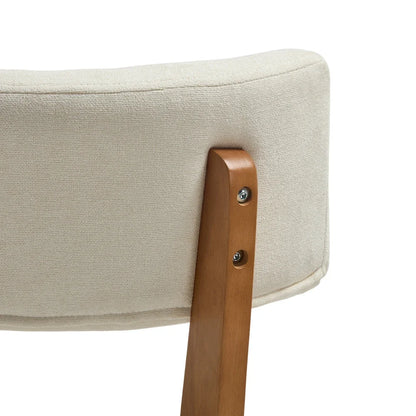 Chaises Japandi en bois et tissu (lot de 2) – Arata