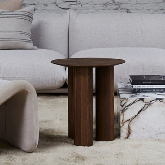 Wabi-sabi wooden side table – Nami