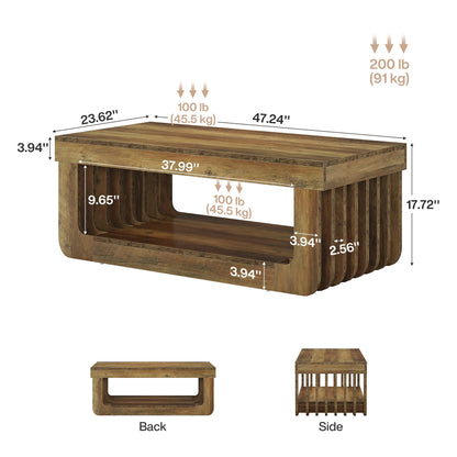 Table basse style japonais - Tawo