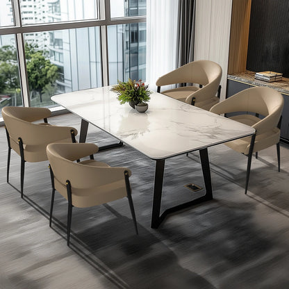 Chaises modernes en cuir vegan – Namili (lot de 2)