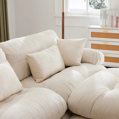 Grand canapé modulable en velours – Eina