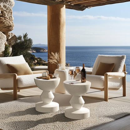 Table d’appoint terrazzo effet béton - Akito