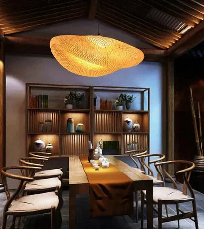 Suspension en bambou tressé – Sorae