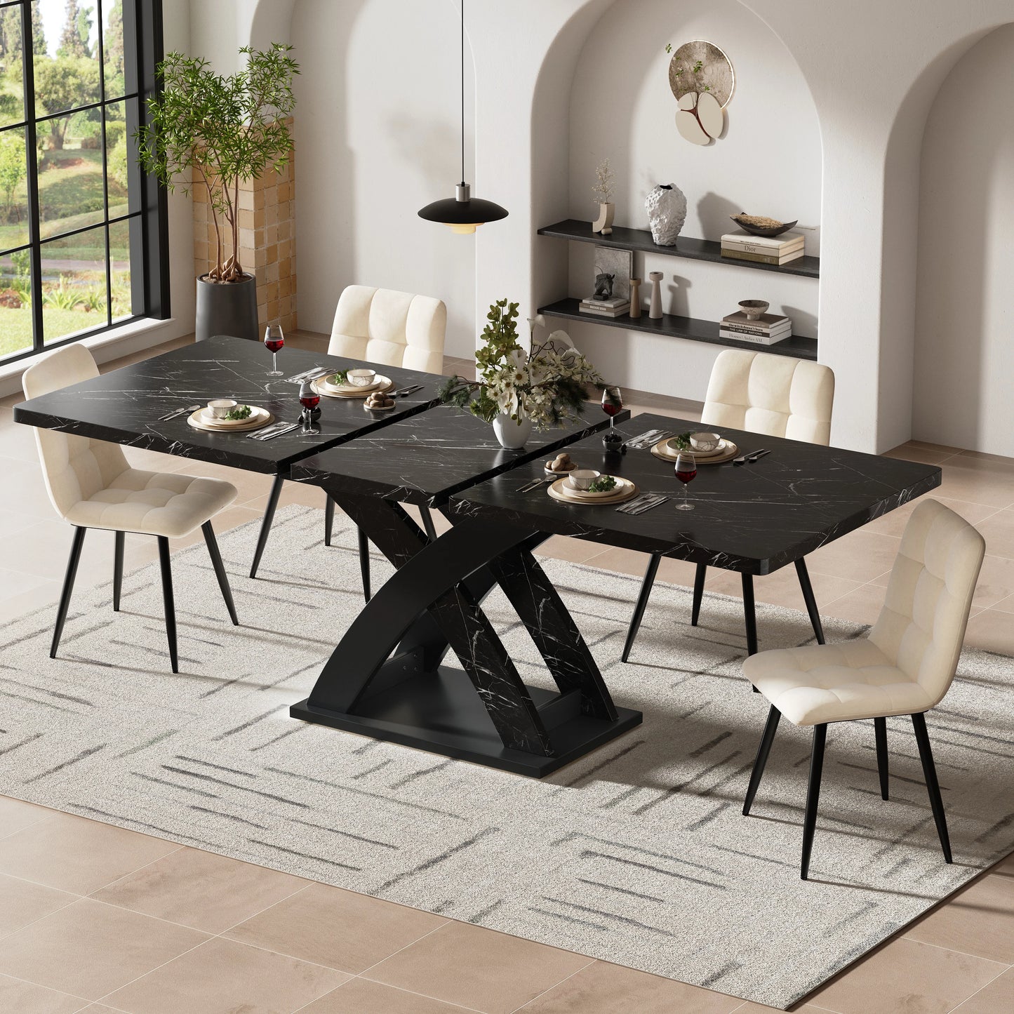 Table à manger extensible pour 6 à 8 personnes - Aito