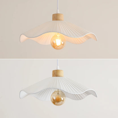 Suspension fleur beige Japandi - Ori