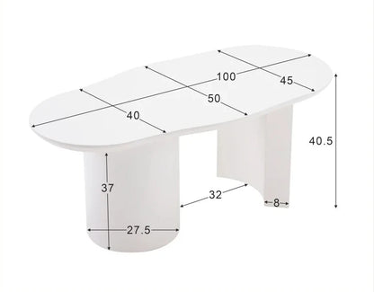 Table basse irrégulière sculpturale – Tsabasa