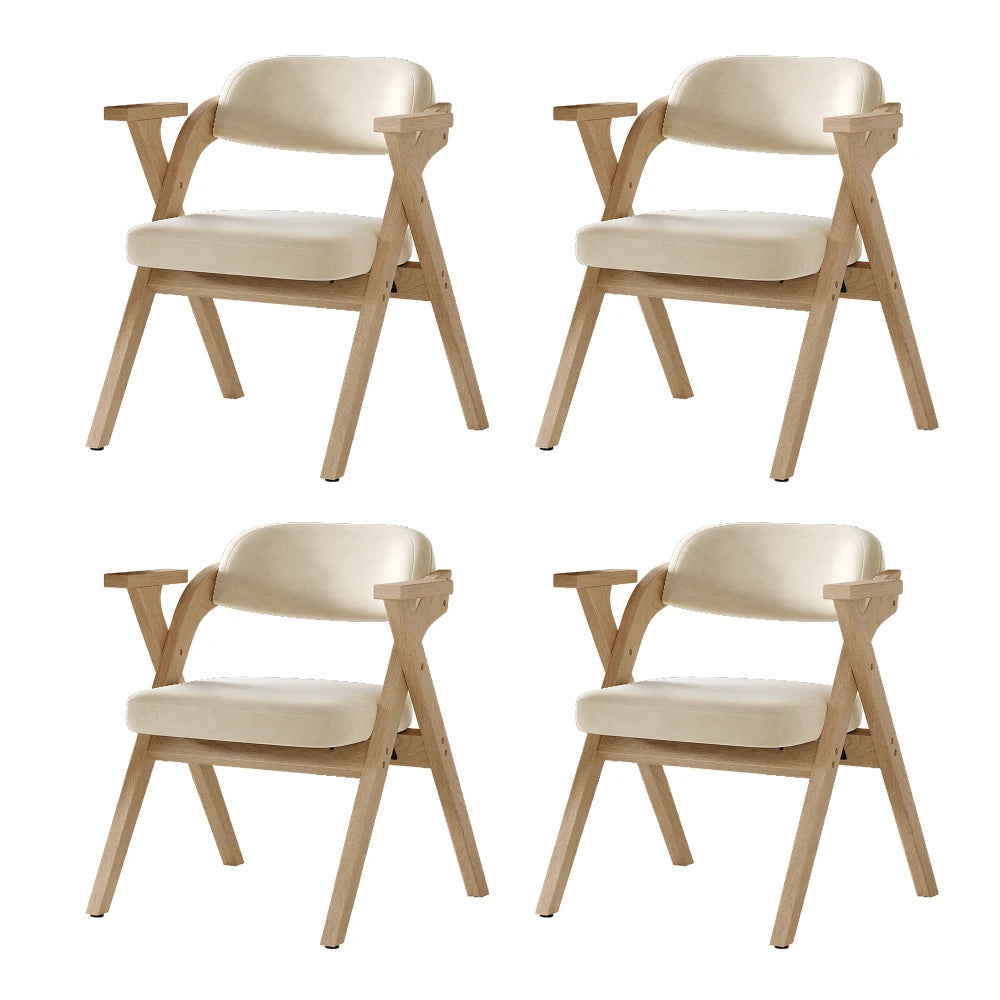 Chaises pliantes scandinaves en bois – Mina