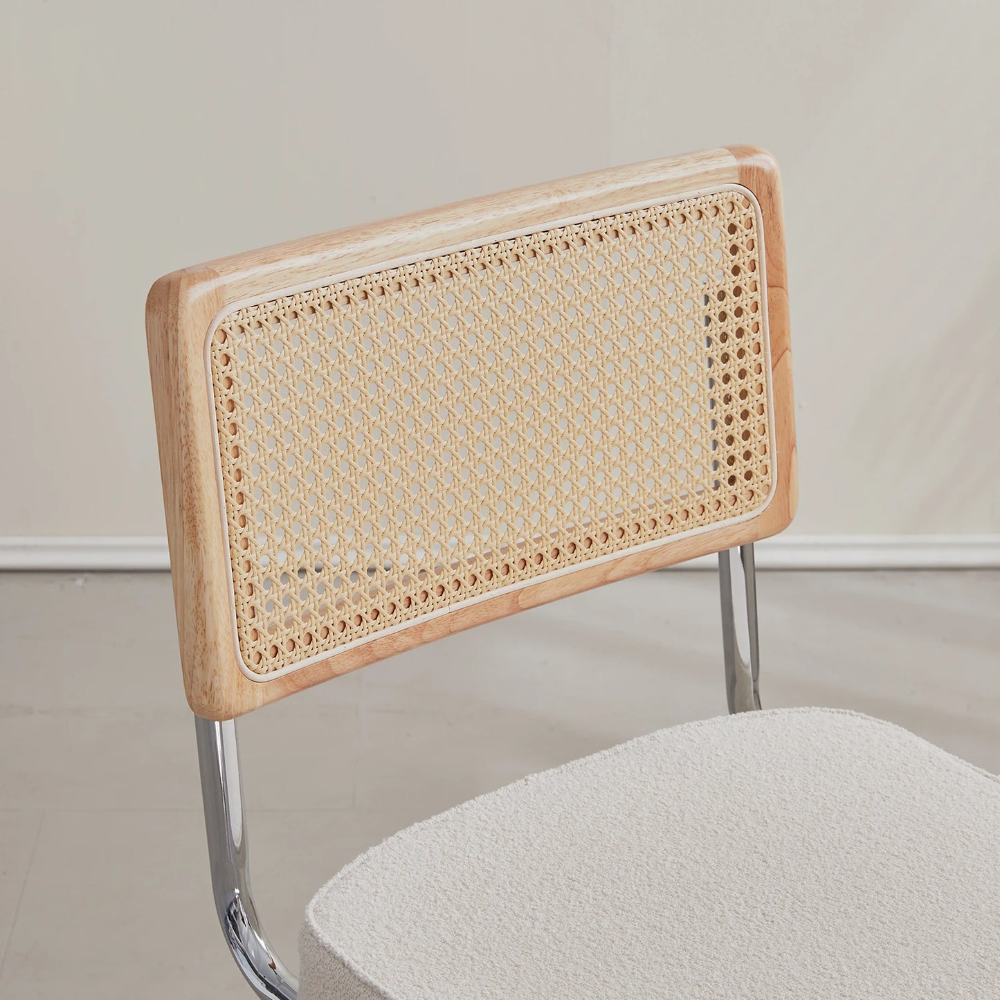 Chaises rétro en rotin et métal – Anto (lot de 2)