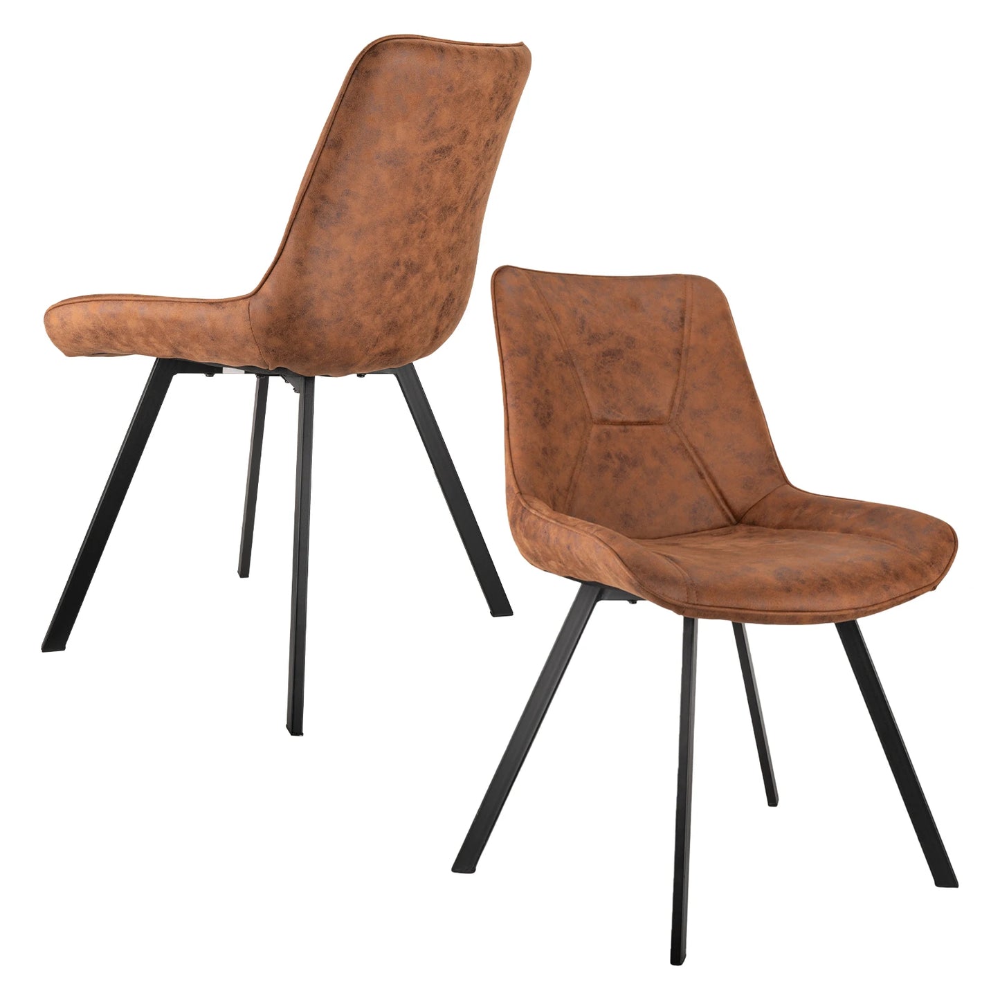 Chaises de salle à manger tissu déperlant - Natsu (lot de 2)