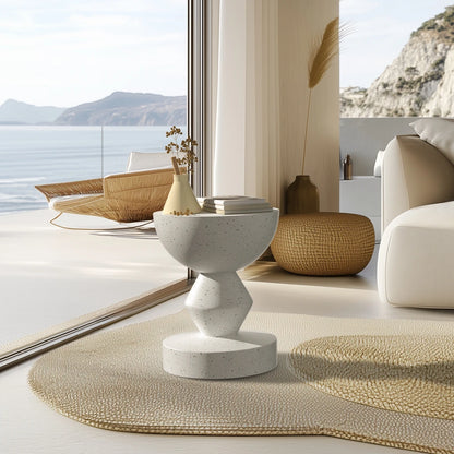 Table d’appoint terrazzo effet béton - Akito