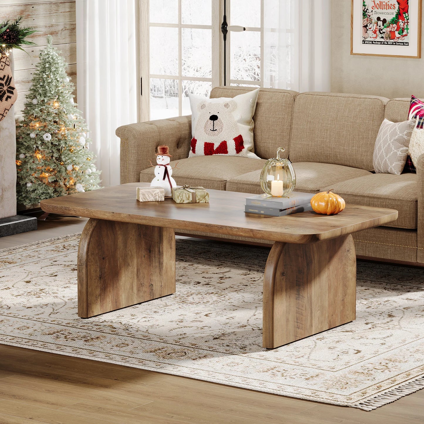 Table basse rectangulaire en bois – Etsu