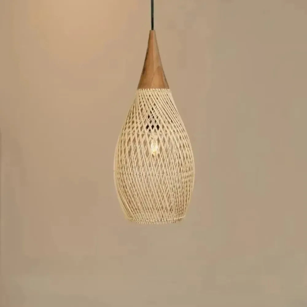 Suspension lanterne japonaise en rotin – Asano