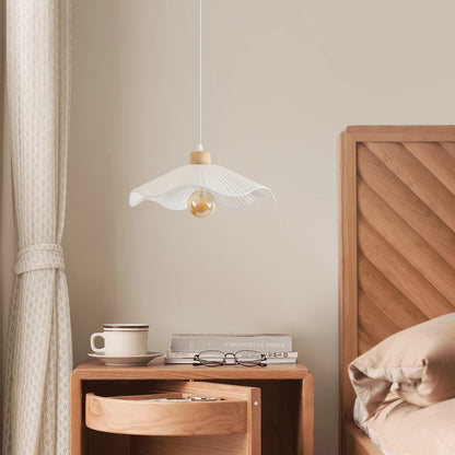 Suspension fleur beige Japandi - Ori