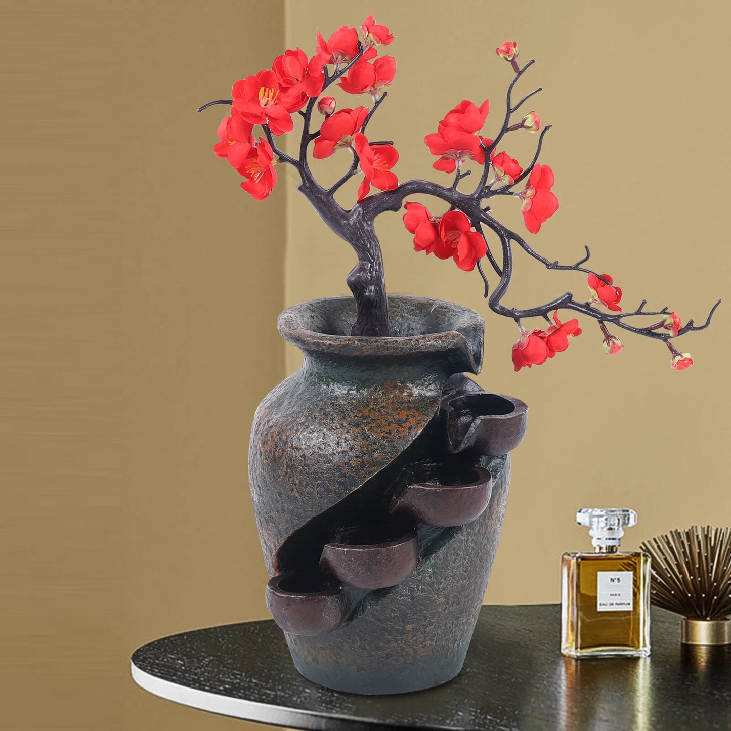 Vase fontaine d’intérieur en résine - Baio