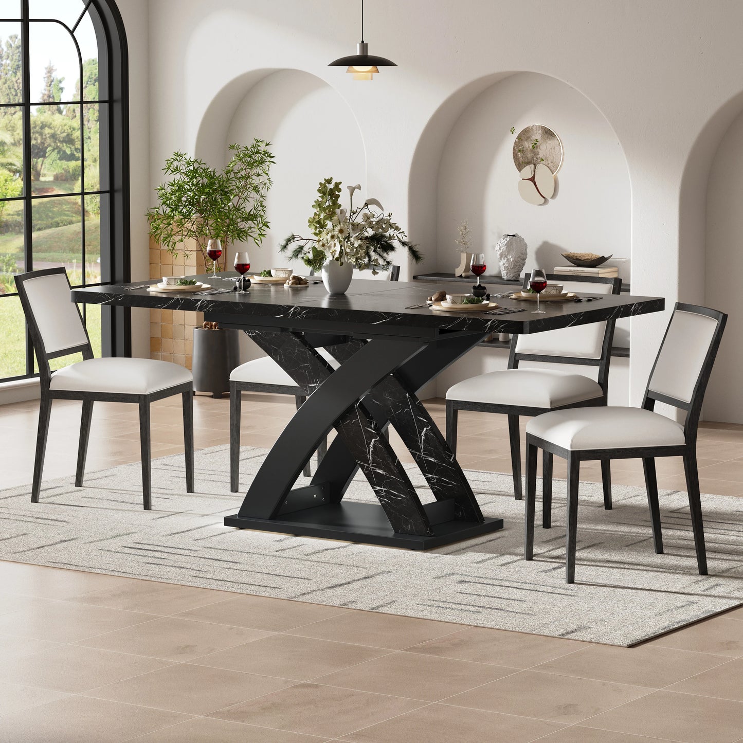 Table à manger extensible pour 6 à 8 personnes - Aito