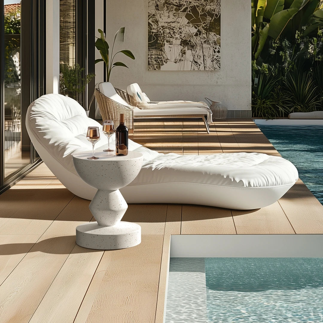 Table d’appoint terrazzo effet béton - Akito