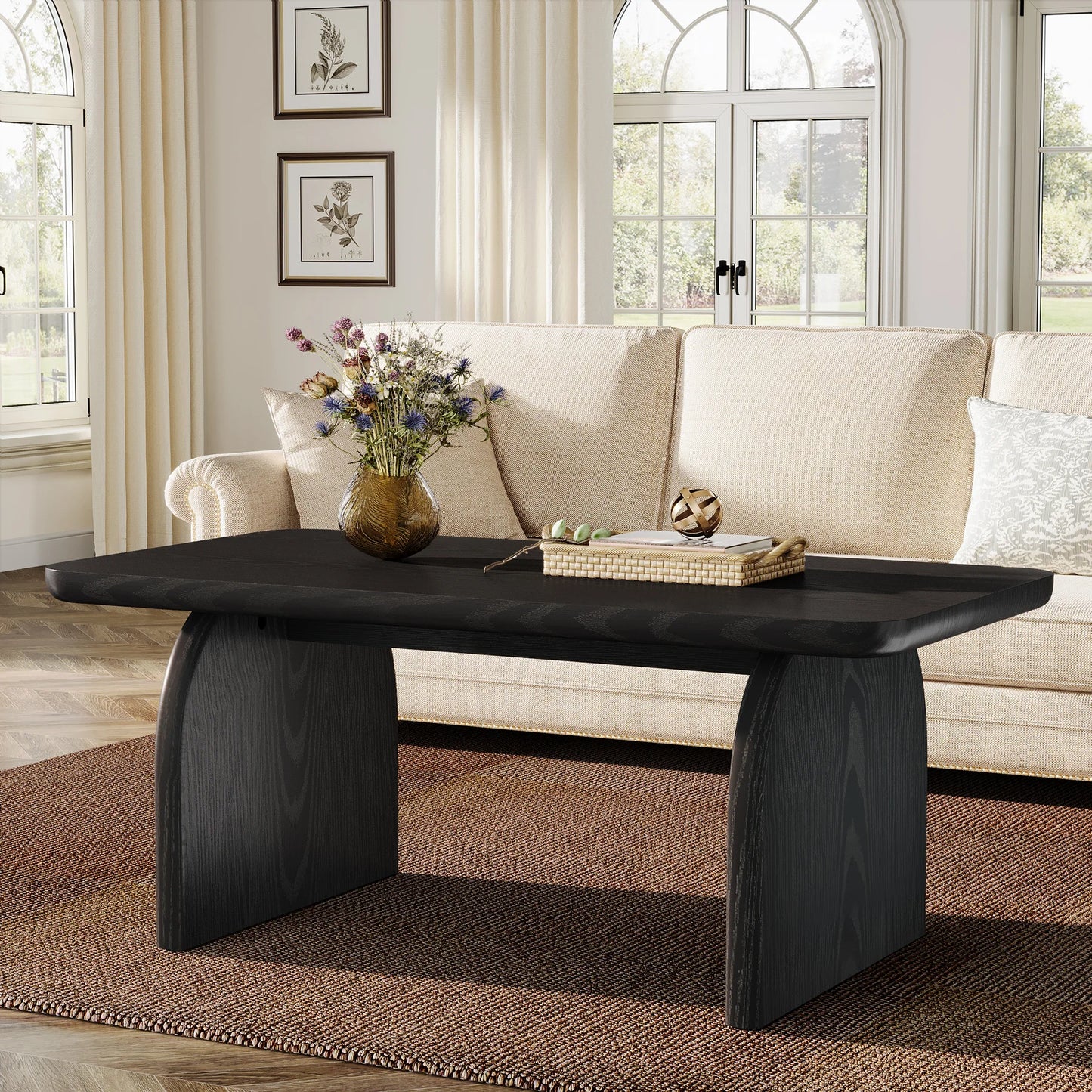 Table basse rectangulaire en bois – Etsu