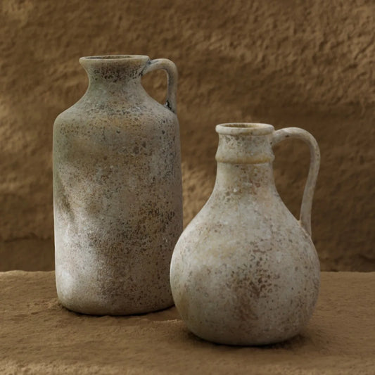 Rustic Hand-Painted Pottery Vase – Suki
