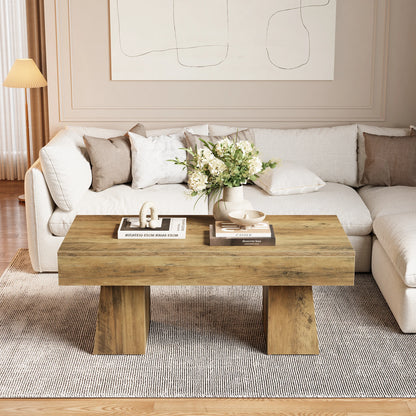 Table basse vintage en bois - Takeru