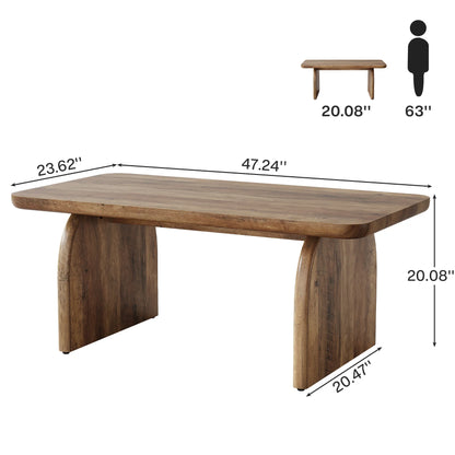 Table basse rectangulaire en bois – Etsu